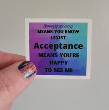 Autism Awareness/Acceptance Sticker
