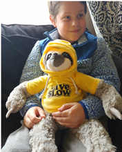 Weighted Plush Sloth with Hoodie