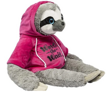 Weighted Plush Sloth with Hoodie