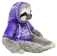 Weighted Plush Sloth with Hoodie