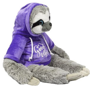 Weighted Plush Sloth with Hoodie