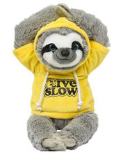 Weighted Plush Sloth with Hoodie